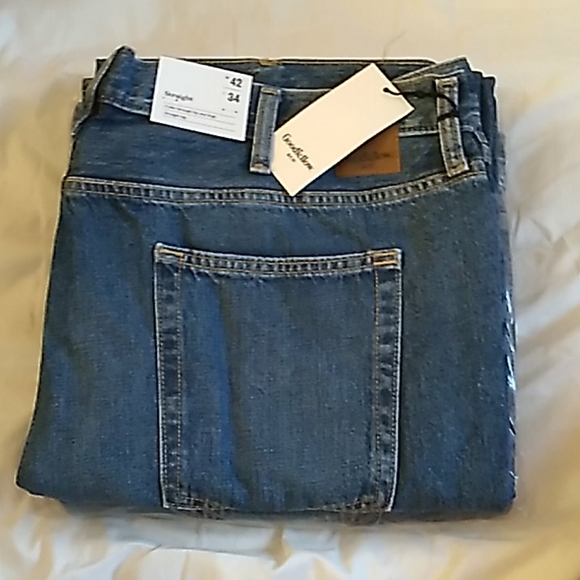 NWT 42x34 straight, Medium Wash Goodfellow Jeans - Picture 3 of 3